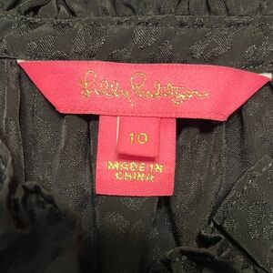 Lilly Pulitzer Abriana Black Long Sleeve Dress